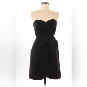 H&M Gorgeous LBD Black Strapless Cocktail Dress, Size 8
